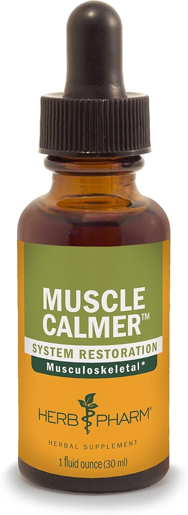 Herb Pharm Muscle Calmer Liquid Herbal Formula per il supporto Musculoskeletal System - 1 oncia