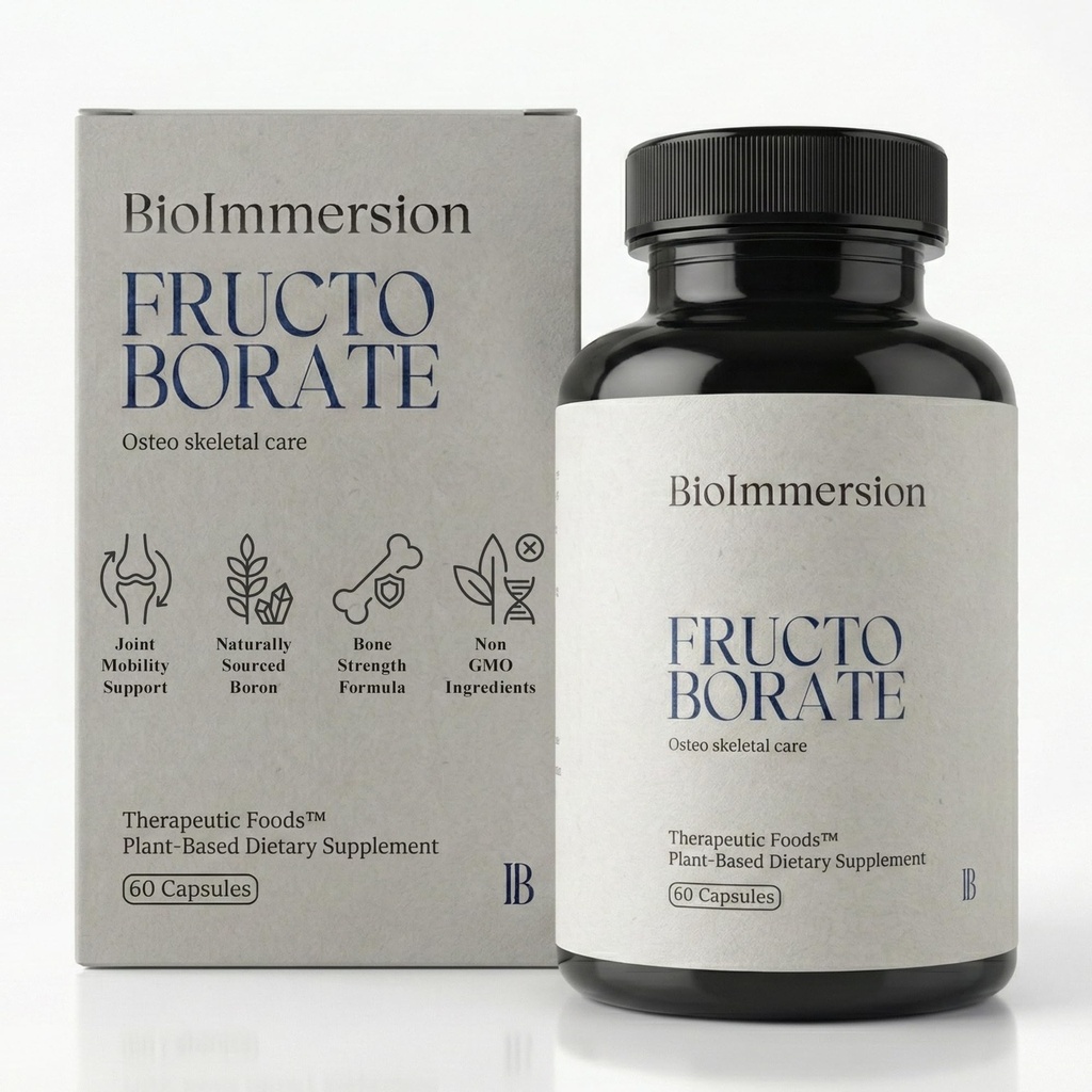 Fructo Borate Complex – Supporta Joint Mobility & Bone Strength, Boron Supplement per Inflammation Relief, 60 Capsule, Non OGM