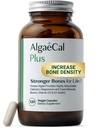 Supplemento di calcio alghe rosse organiche ALGAECAL per densità di ossa, vitamina K2 MK7 (100mg), vitamina D3 (1600 IU), magnesio (350mg) & Trace Minerals & Strength, facile da ingoiare, 120 tappi di verdure
