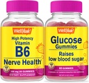 BeneSì Alta potenza vitamina B6 + Glucosio, Gummies Bundle - Grande degustazione, Integratore di vitamina, Senza glutine, OGM libero, pancia masticabile