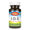 Carlson - Vitamine A, D3, K2, 3000 mcg RAE Vitamina A, 125 mcg Vitamina D3, 90 mcg Vitamina K2 come MK-7, Bone Building, Calcium Utilizzo, 60 Gel Morbidi