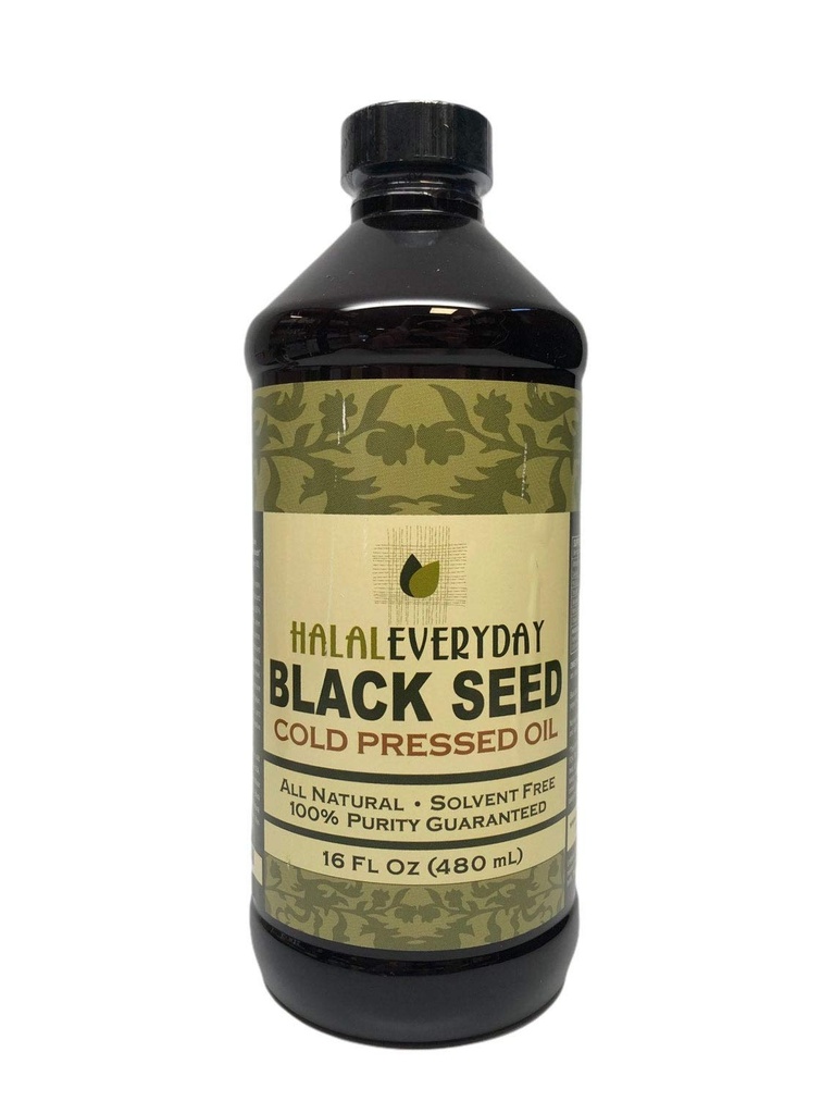 Puro Olio di Semi Nero - 16 OZ - 100% Puro e Freddo Pressato Seme Nero - Non OGM e Vegan - Nigella Sativa