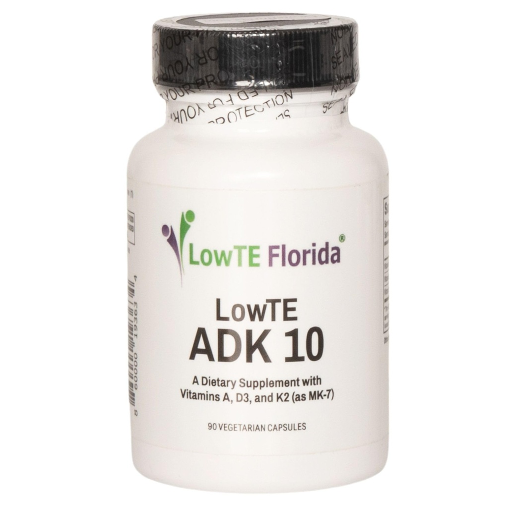 ADK 10-90 capsule I vitamina D3 K2 & A, supplemento multivitaminico per le ossa più forti, denti e cuore* e pressione sanguigna normale*, vitamina ADK ad alta potenza con vitamina D3 10.000 iu