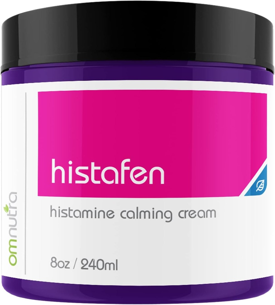 Histafen Antihistamine Itch Crema Calmante - 8oz 240ml Crema Anti Itch Lozione intensiva di guarigione per adulti Bambini con Bassa Diamine Oxidase Dao Enzyme Mast Cell Attivazione Sindrome