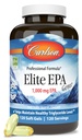 Carlson - Elite EPA Gems, 1000 mg EPA Fish Oil, Wild-Caught, Norvegese Fish Oil, Sostenibilmente Fonte, Aiuta a mantenere livelli di trigliceridi sani, 120 Softgels