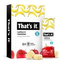 Questo è Nutrizione Mele + Banana 100% Natural Real Fruit Bar, Paleo per Bambini & Adulti, Non OGM Sugar-Free, Nessun conservanti Energy Food, 14.4 Oz, Confezione da 12