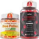 Polline di ape per la crescita del seno Organic 1000mg + Vegan Super Methylated B complesso di vitamine per le donne