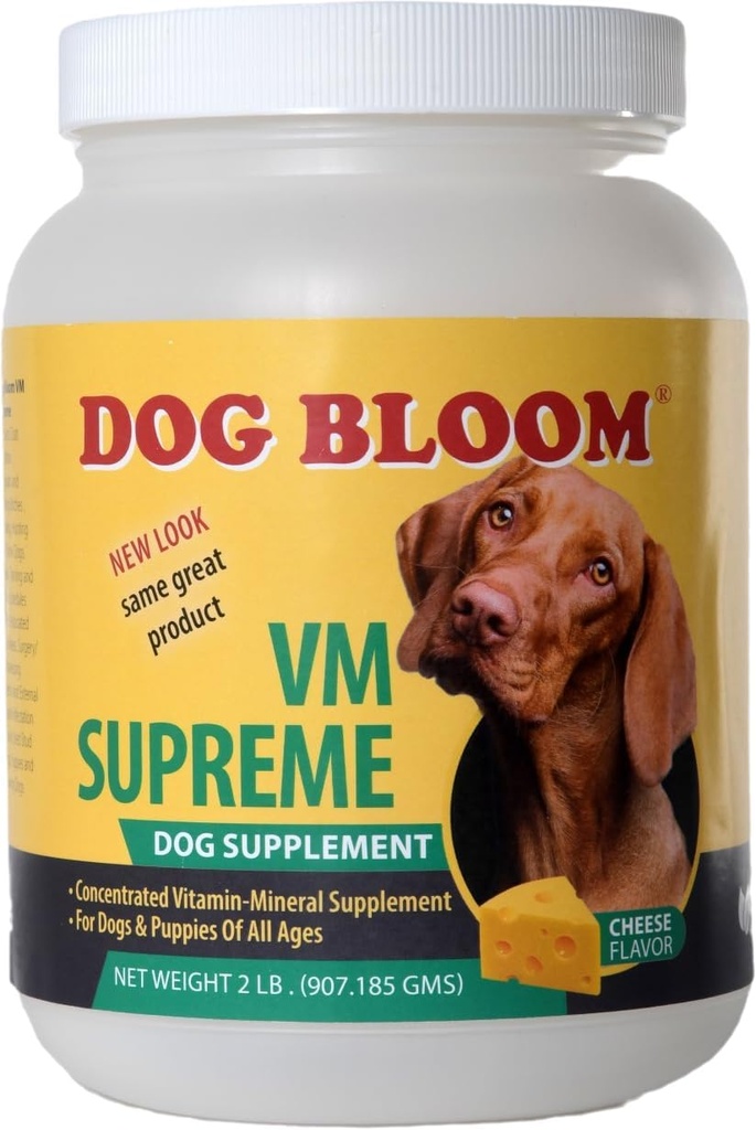VM Supreme | Il supplemento Ultimate Vitamin & Mineral per cani | Real Cheese Flavor | (32 oz. (2 lbs.))