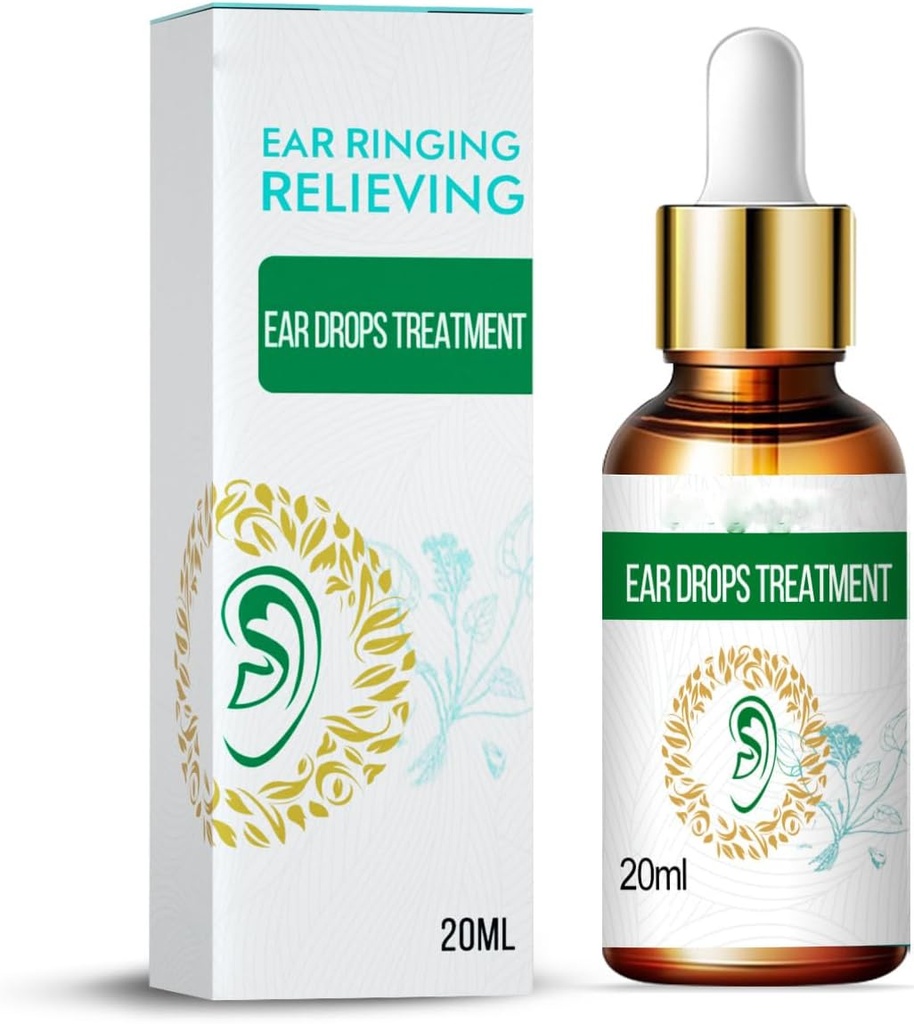 Rilievo di anelli per le orecchie, naturale Herbal Formula Ear Ringing Relief Drops, olio di acufene Efficacemente allevia Earache e migliora l'udito -1pcs