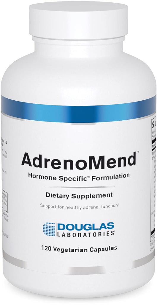 Douglas Laboratories AdrenoMend - Rhodiola Herbal Supplement - Supporto surrenale - Con Ashwagandha, Bacopa Monnieri, & Altri Adaptogens - Non-GMO - 120 Capsule Vegetariani