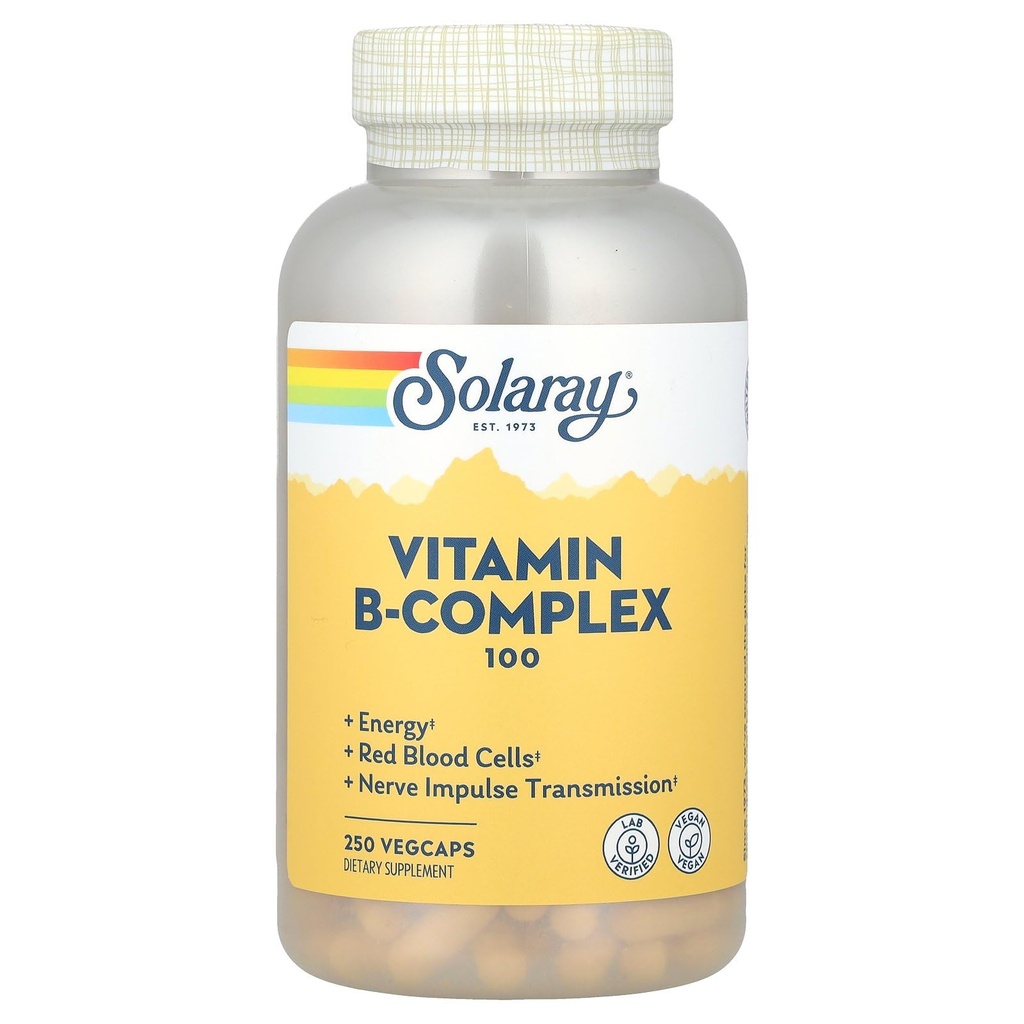 Solaray B supplemento complesso, 100mg, 250 conte