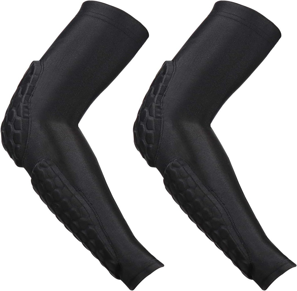 GUOZI Braccio Elbow Maniche, [2 Pack] A prova di amido Braccio Elbow Pads per Gioventù Sport Adulti Pallacanestro Pallavolo