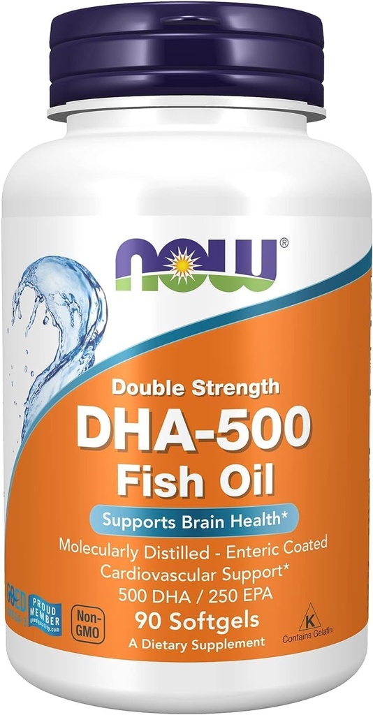 Ora Foods DHA- 500 mg Supporta la funzione cognitiva, 90 sgels