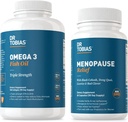 Dr. Tobias Omega 3 Fish Oil e Menopausa Rilievo per le donne, Endocrino Supporto con Omega 3s essenziale, Flash caldi e Notte Maglioni Supplementi, Non OGM