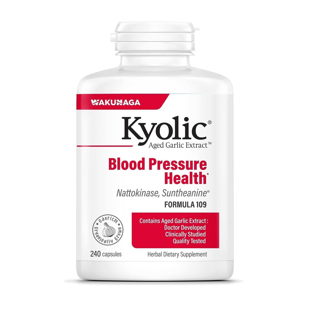 Estratto di aglio Kyolic Aged Formula 109, Sanità della pressione sanguigna