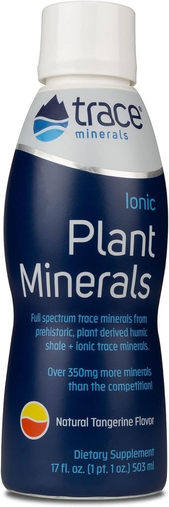 Minerali Trace | Minerali Ionica Liqiud | Integratore alimentare | Certificati Vegan, Non OGM, Gluten Free, BPA Free, Terze Parti Testate | Tangerine | 17 Fl Oz