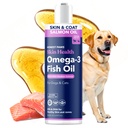 Honest Paws Wild Alaskan Salmon olio per cani e gatti – Omega 3 Fish Oil Supplemento per pelle, cappotto, Joint & Heart Health – Naturale, Sostenibilmente Source, 16 oz