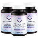 Relumins Advance White Active Glutathione Complex - Max Dose 900mg Glutathione con 6X Boosters, ALA & NAC - Anti-invecchiamento della pelle Brightening Supplement - 60 Caps x 3 bottiglie