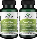 Swanson Controlled Release Curqfen Curcumin/Fenugreek Complex 60 Veg Capsule (2 Pack)