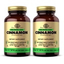 Solgar Cinnamon - 100 capsule vegetali, Confezione da 2 - Full Potency (FP) - Non OGM, Vegan, Gluten Free, Dairy Free, Kosher - 200 Total Servings