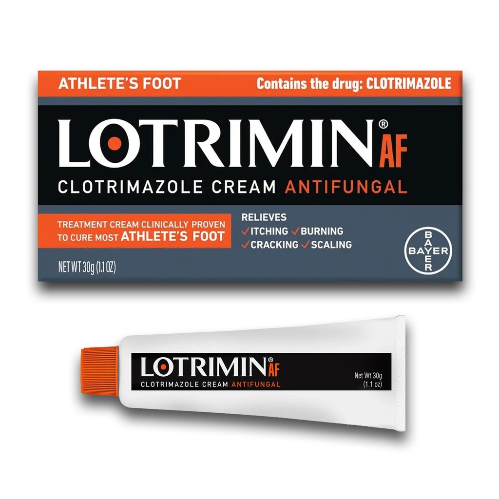Crema AF Lotrimin: piede di Atleto 1% Clotrimazole Antifungal Trattamento, clinicamente dimostrato efficace, 1.1 oncia (Nuovo sguardo)