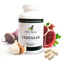 M.D. Vascular - Expert Formulated Supplement - Vasular &amp; Global Wellness Goals - Flusso corretto, Numeri, Equilibrio - Potente Aglio, Ginger, L-Arginina, Melograno - 120 Capsule (Pack of 1)