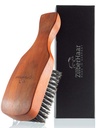 ZilberHaar Spazzola per capelli e cuscinetti per gli uomini - Boar Bristles e Pearwood - Tutti i tipi di orso e capelli - Made in Germany