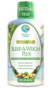 Sleep-A-Weigh Plus | Liquid Sleep Multimineral | Sonno Naturale, Stress & Weight Loss Aid | w/Collagen, L-Carnitina, L-Lysine, Tonalina CLA, Aceto di Sidro di Mele, 5-HTP, Vitamine | Non-GMO | 32 Serv