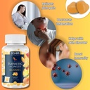Gummie di zenzero curcuma SOHM con Ginger, 60 individualmente avvolto, aiuta disordini cutanei, supporta la salute comune -Pineapple Gummies Flavor per adulti uomini e donne