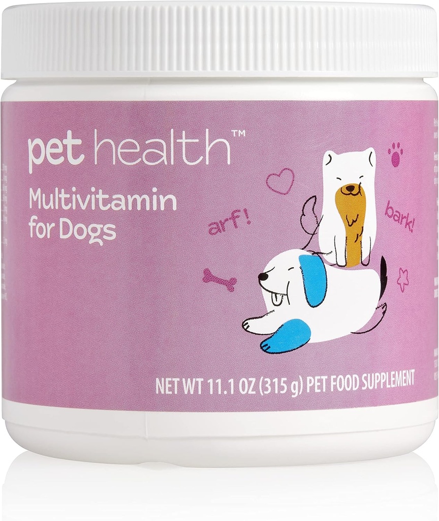 Pet Health Multivitamin Formula per cani, promuove pelle sana e cappotto, crescita sana, ossa forti & denti, Supporta il sistema immunitario, America del mercato (90 Serve)