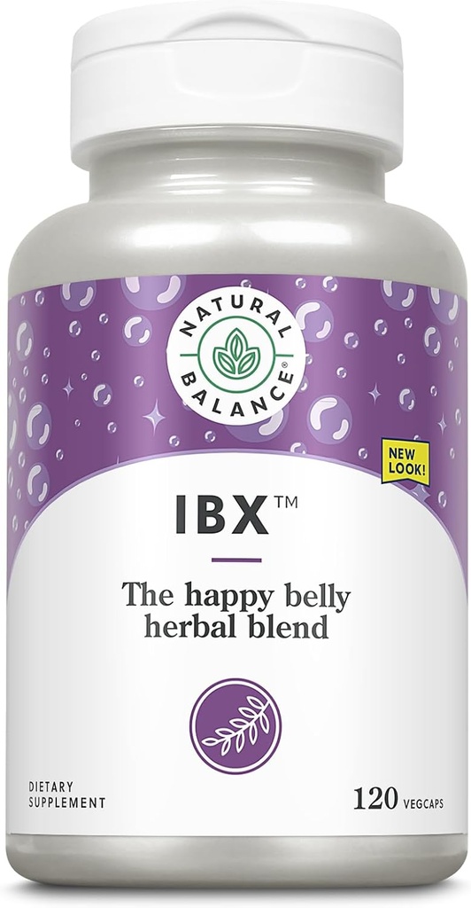 Natural Balance IBX Soothing Bowel Formula | Supporta la salute digestiva | 120 Caps Veggie