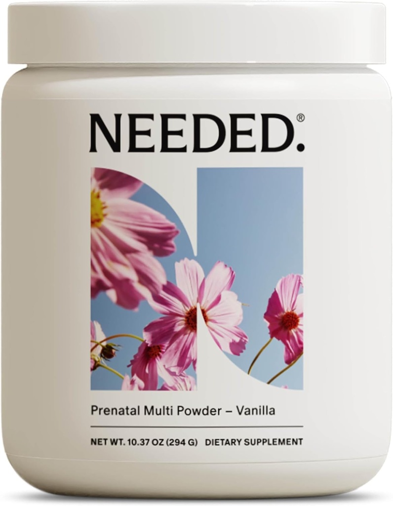 Ne ho bisogno. Vanilla Multivitamin Powder with Choline for Prenatal, Gravidanza, Senitura, Postpartum | Formulato con esperti e fornitura di terze parti