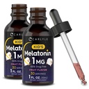 Carlyle Kids Melatonin Liquid | 1 fl oz | Two Pack | Fruit Flavor | Drug Free Children Supplemento