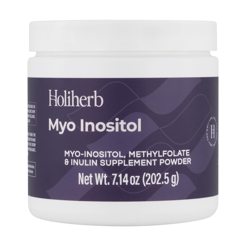 Holiherb Myo Inositol + Integratore di metilefolato per le donne | Integratori di fertilità per l'equilibrio ormonale & Ovarian Health Support | 4g di Myo Inositol per Serving | 50 Serve