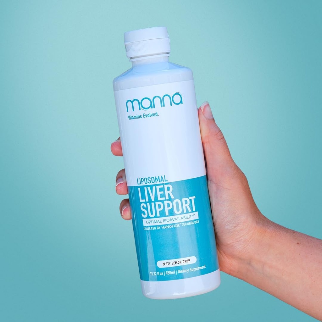 Manna Liposomal Liver Support - Liver Cleanse Detox & Repair - Integratori di supporto per le donne e gli uomini