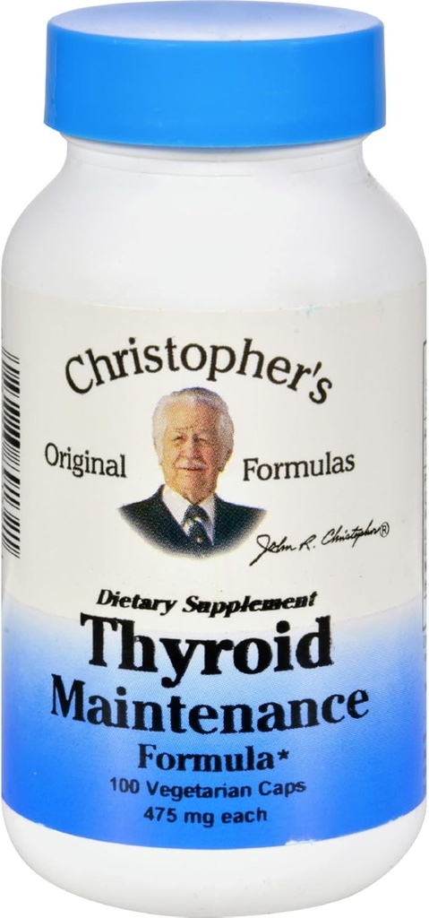 Christopher's Thyroid Maintenance - 485 mg - 100 capsule vegetariane