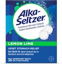 Alka-Seltzer Lime Lime Heartburn compresse di sollievo, Rilievo di indigestione dell'acido veloce, Antacido con Lime di limone Flavor 36 Ct
