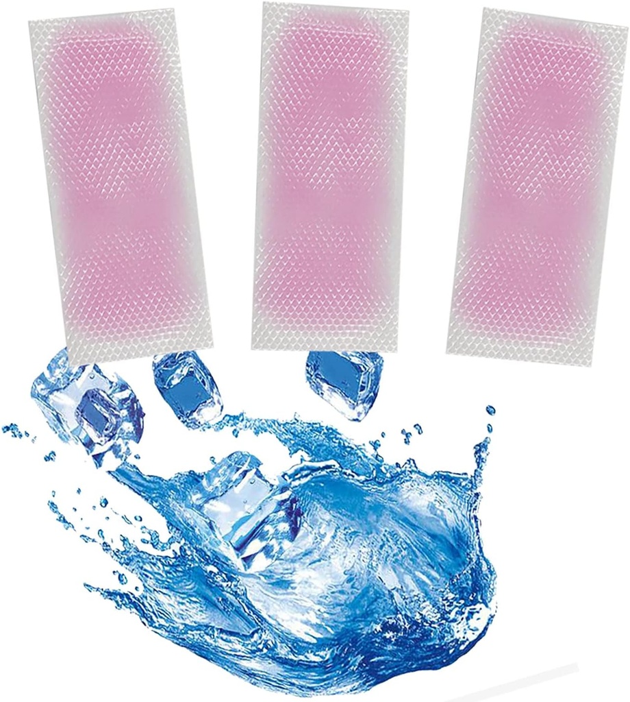 40 fogli Fever Cooling Gel Patches, Cooling Forehead Strips Cooling Gel Sheet per il sollievo Headache, Toothache Pain, Drowsiness, Fatigue, Refreshing, Sunstroke(Strawberry)