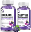 Creatina Monohydrate Gummies Forza muscolare per Men&Women, Energy Boost Pre Work Supplement - Grape Flavor