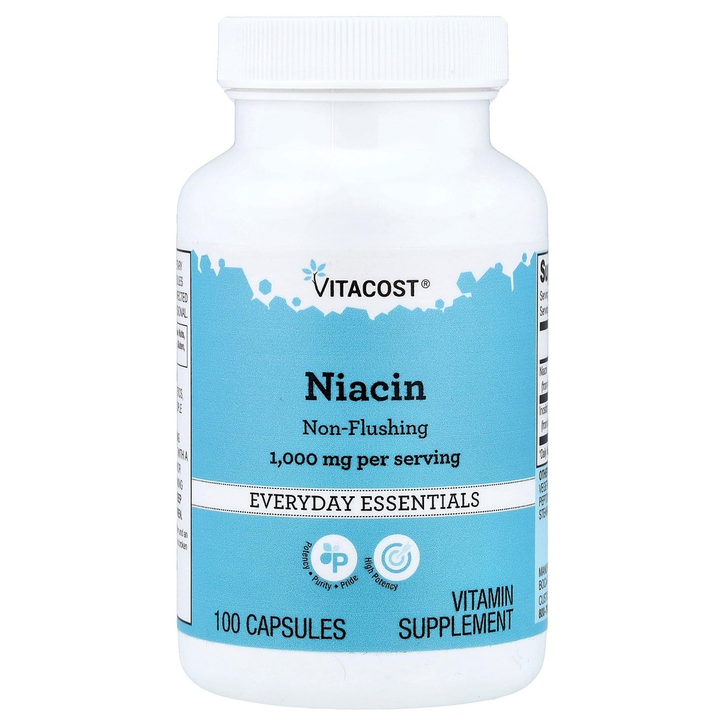 Vitacost Niacin Non - Flushing - 1000 mg per Serving - 100 capsule