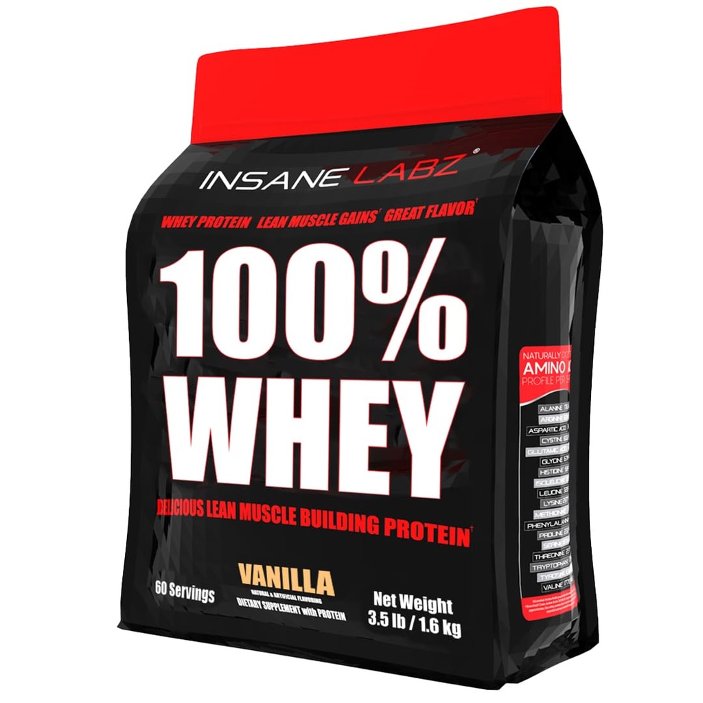 Insane Labz 100% Whey Protein (60 Serve, Vanilla)