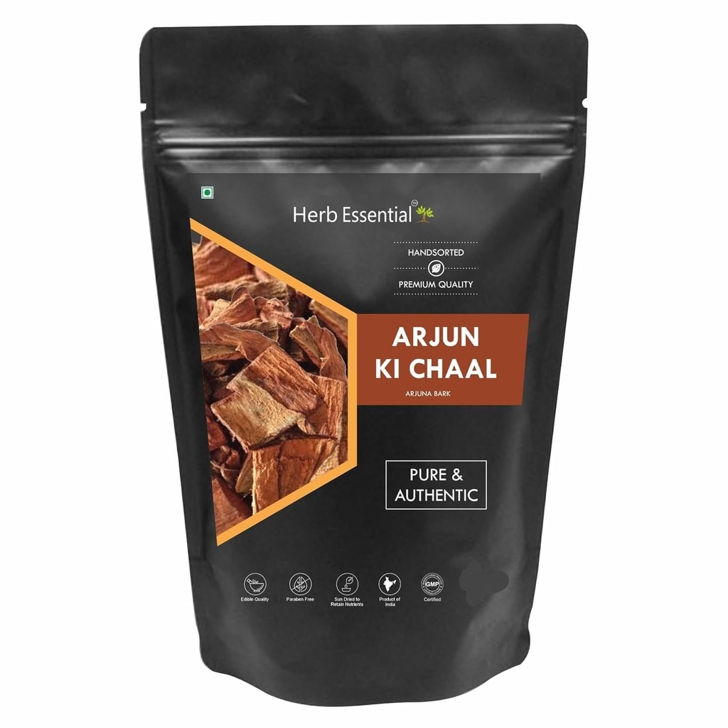Arjun ki Chaal- Raw, Terminalia Arjuna Bark | Bark dell'albero organico secco crudo, secca 200 gm