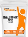 BulkSupplements.com Polvere di acido ialuronico - come Ialuronato di sodio, integratori di acido ialuronico - Grado alimentare, senza glutine - 215mg per porzione, 100g (3,5 oz) (pacchetto di 1)