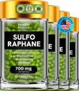 Integratore di broccoli organici Sprouts | Solforaphane stabilizzato bambini & adulti | da Broccoli Florets & Seeds | Integratori organici di zolfo 480 Pillole | 4 Pacchetti