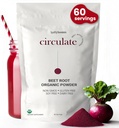 Polvere di radice di barbabietola Organica - California Crescita, 100% USDA certificata Organic - Nitric Oxide Boost, Superfood Vegan per la salute del cuore Uomini & donne, Pressione di sangue & energia, Non OGM (60 Serve)