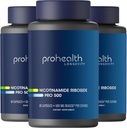 ProHealth Nicotinamide Riboside Pro 500. Brevettato NR Niagen 500mg Plus 250mg TMG. NAD+ Supplemento Boosts NAD+. NR Supplemento dimostrato in 300 studi. 30 Serve (3 Confezione)