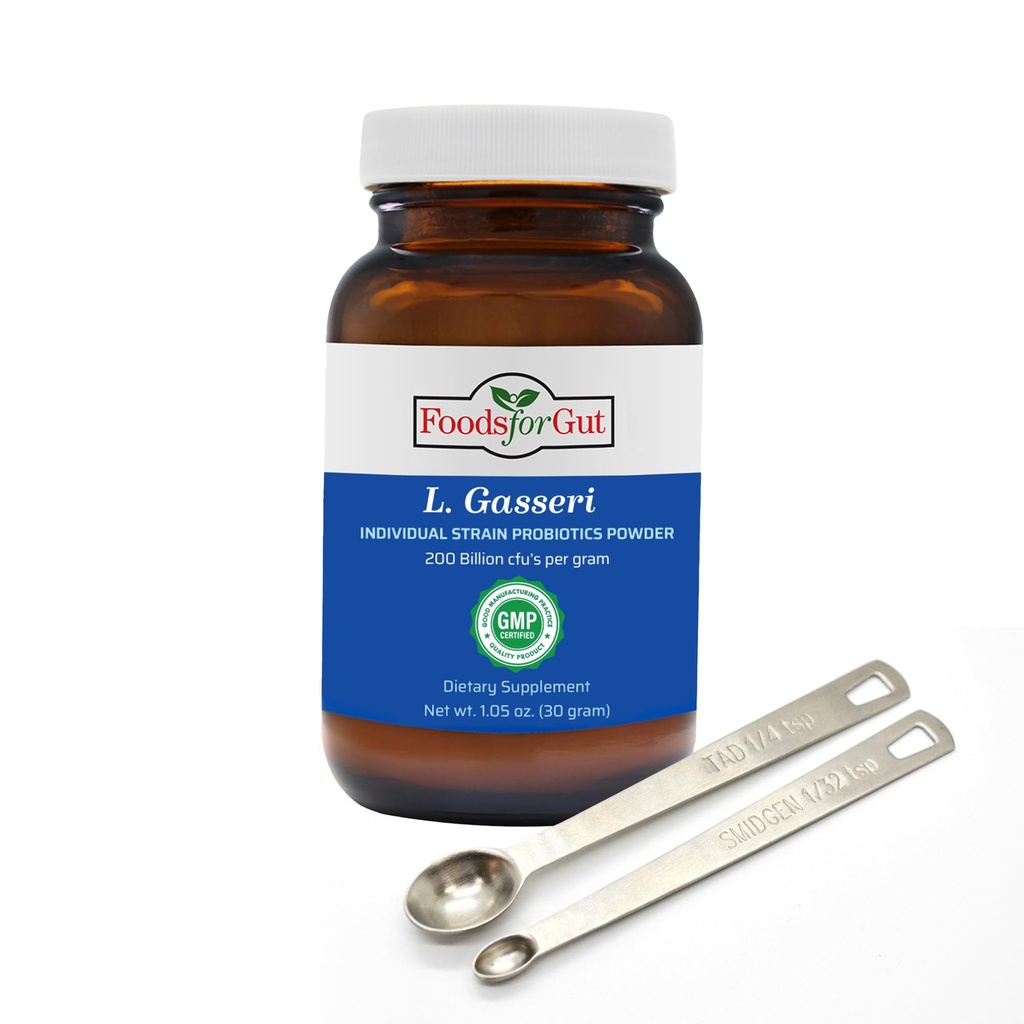 Alimenti per Gut Lactobacillus Gasseri Probiotic Powder 200 miliardi di cfu's | Made in USA | Weight Control | Promuovere un microbioma ben bilanciato | Alta potenza | L.Gasseri | 30 Grammi (1.05 Oz)
