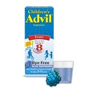 Sospensione Advil per bambini (4 fl. oz, Blue Raspberry-Flavored), 100 mg Riduttore di febbre Ibuprofene / Rilievo di dolore, Medicina di dolore liquido, Età 2 – 11