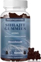 Shilajit Gummies con Ashwagandha e Chaga per gli uomini e le donne - Shilajit Supplemento con Trace Minerals & Acido Fulvico per l'energia e l'immunità Supporto, 60 Gummies