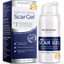 Crema di Spargimento 100% Silicone Scar Gel - Gel di Cicatrice Avanzata per Cicatrici Chirurgiche, C-Sezione, Trascini, Acne, Ferite, Keloidi, Cicatrici Vecchia e Nuove 1.06oz(30g)